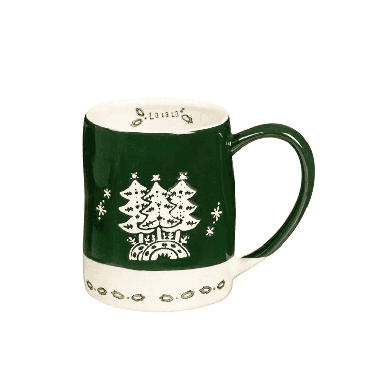 18 oz Ceramic Winter Trees Cup - Shelburne Country Store
