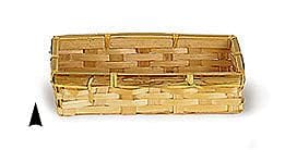 Oblong Bamboo Basket - 7.25x4x2 - Shelburne Country Store