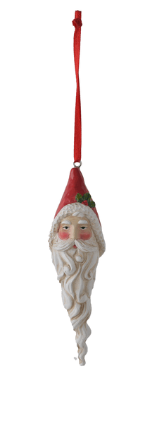Resin Santa Icicle Ornament - Beard - Shelburne Country Store
