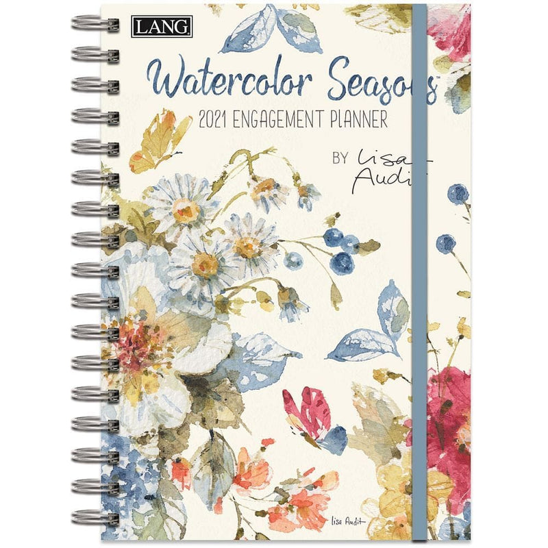 2021 Watercolor Seasons Spiral Engagment Planner - Shelburne Country Store