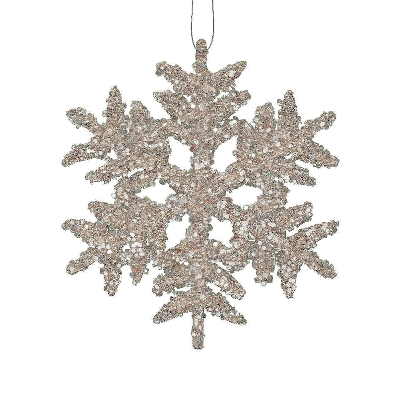 Champagne Chic Snowflake Ornament - Shelburne Country Store
