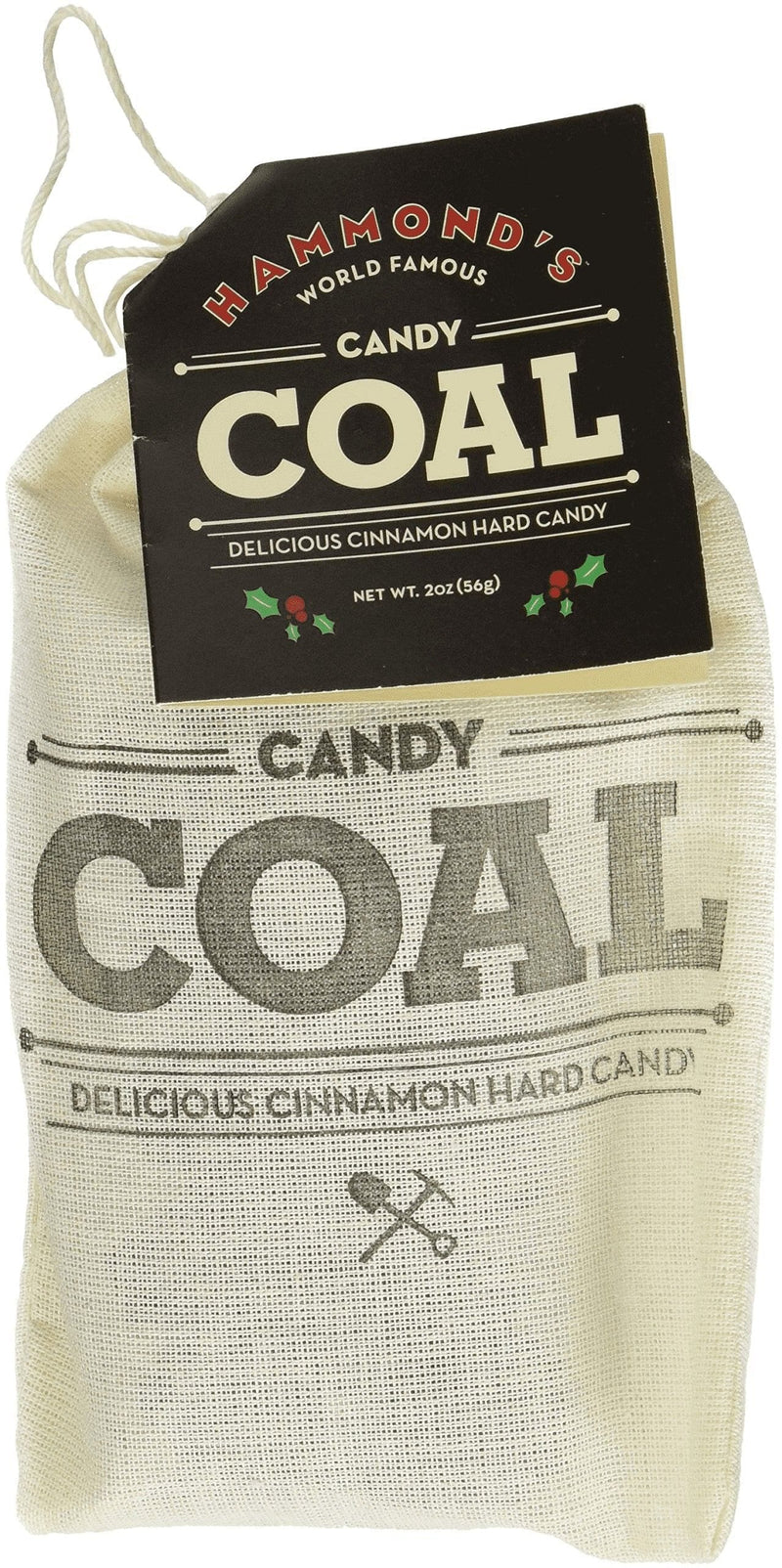 Pull String Bag of Coal (candy) - Shelburne Country Store