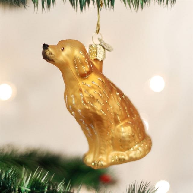 Sitting Golden Ornament - Shelburne Country Store