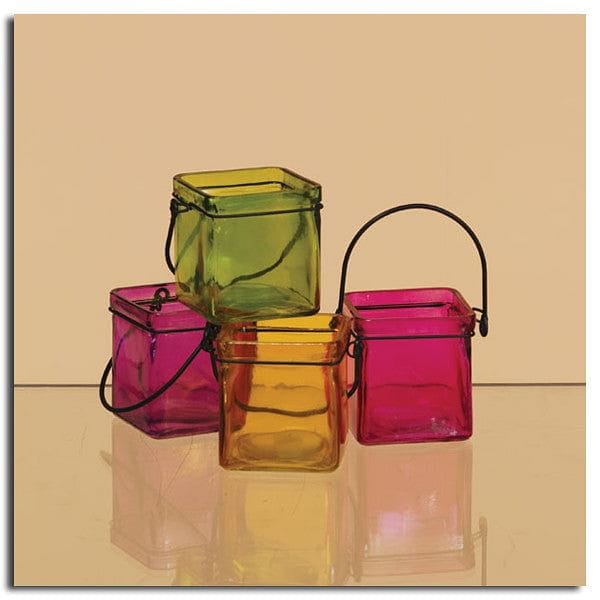 Colorful Glass Candle Cubes - - Shelburne Country Store