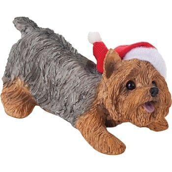 Crouching Yorkshire Terrier Ornament - Shelburne Country Store