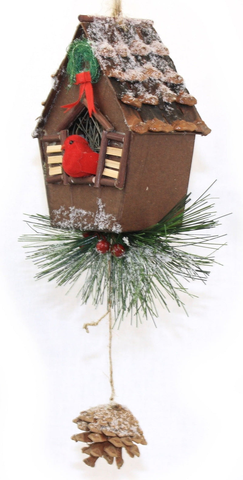 Pinecone Birdhouse Ornament 11" - Shelburne Country Store