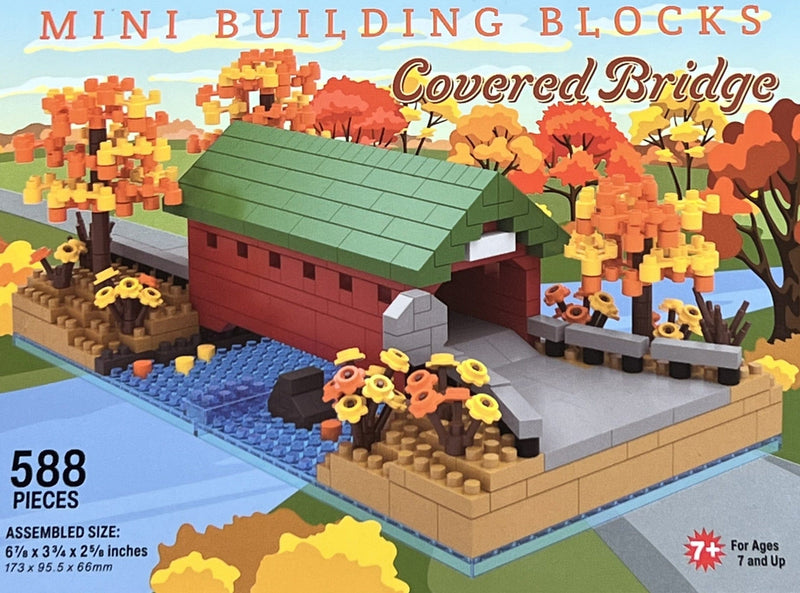 Mini Building Blocks - Covered Bridge - Shelburne Country Store