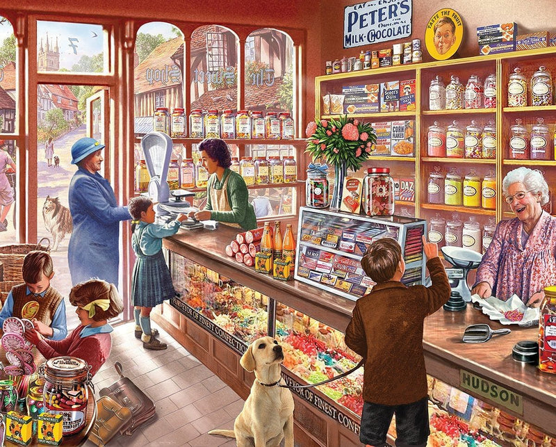 White Mountain Puzzles Old Candy Shop - 1000 Piece Jigsaw Puzzle - Shelburne Country Store