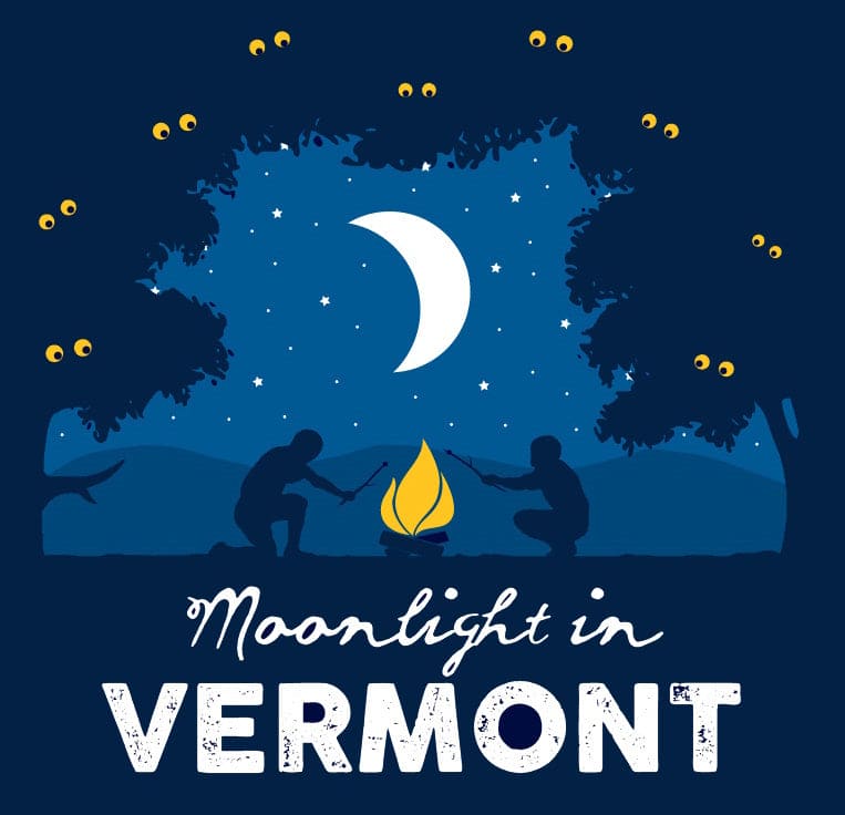 Moonlight In Vermont Midnight Navy T-Shirt - - Shelburne Country Store