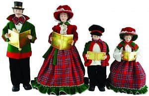 Christmas Day Carolers Set Of 4 - 15-18" - Shelburne Country Store
