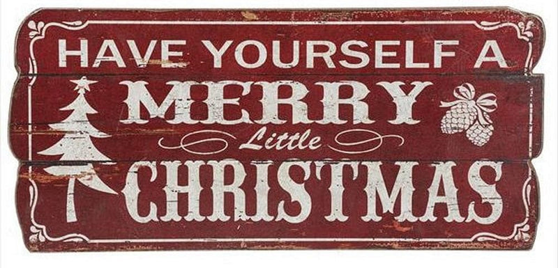 Printed Rustic Christmas Wall Decor - Shelburne Country Store