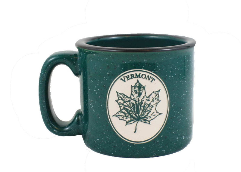 Vermont Campfire Mug - Maple Leaf - Green - Shelburne Country Store