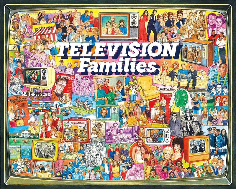 Television Families - 1000 Piece Jigsaw Puzzle - Shelburne Country Store