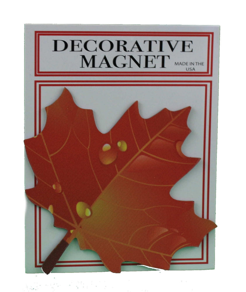 Orange Maple Leaf Magnet - Shelburne Country Store