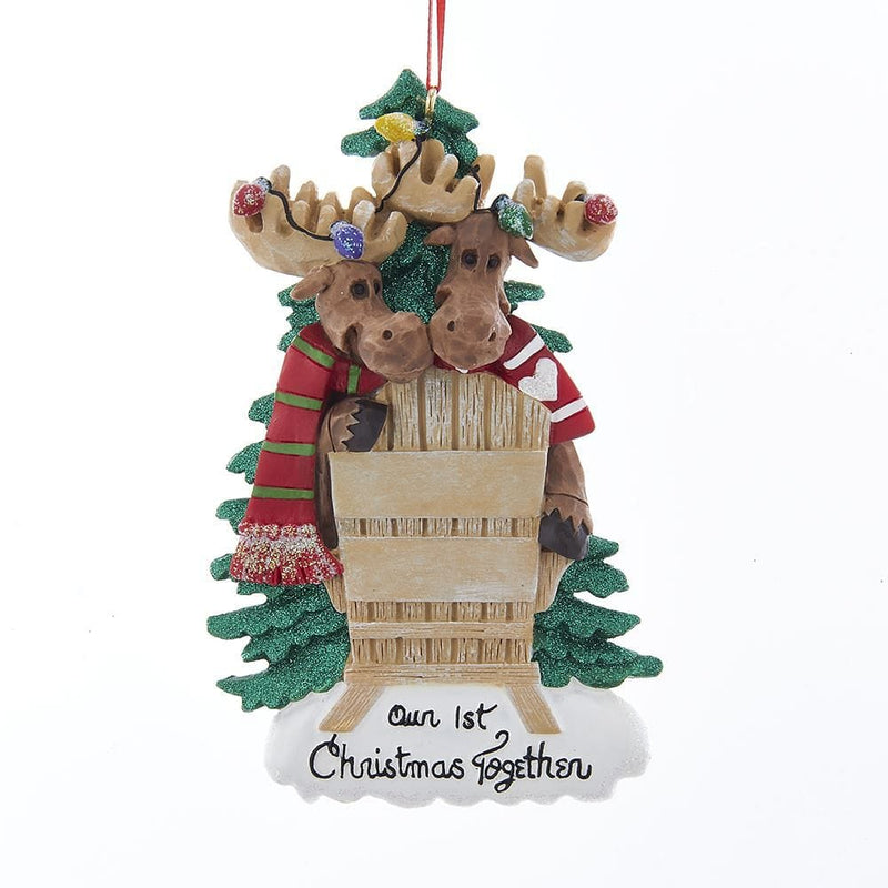 Moose Couple 1st Christmas Together Ornament - Shelburne Country Store