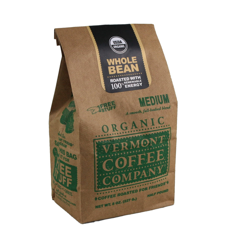 Vermont Coffee Company - Medium - Whole Bean - 8 Ounce - Shelburne Country Store