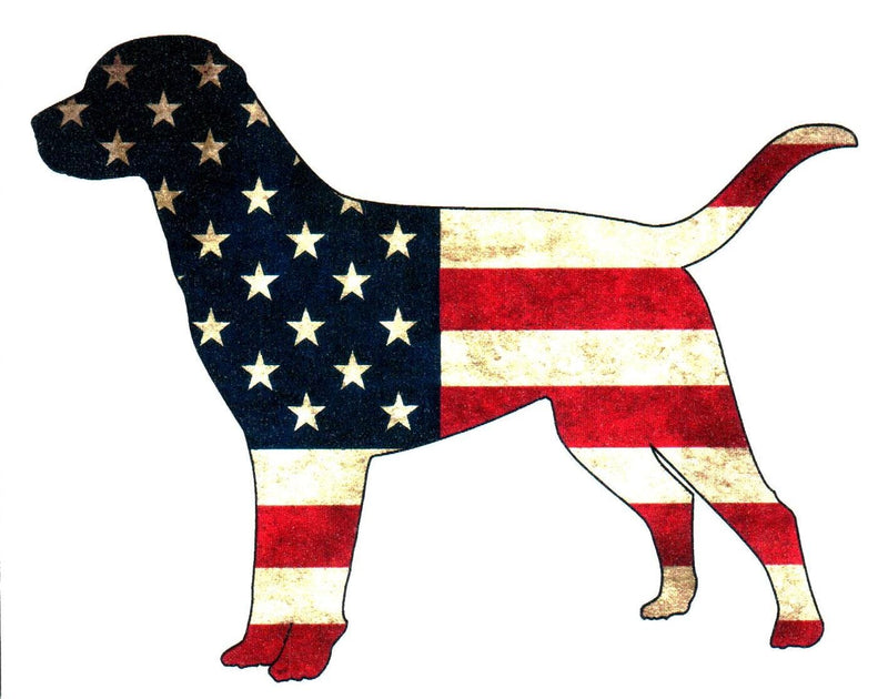 USA Flag Dog Sticker - Shelburne Country Store