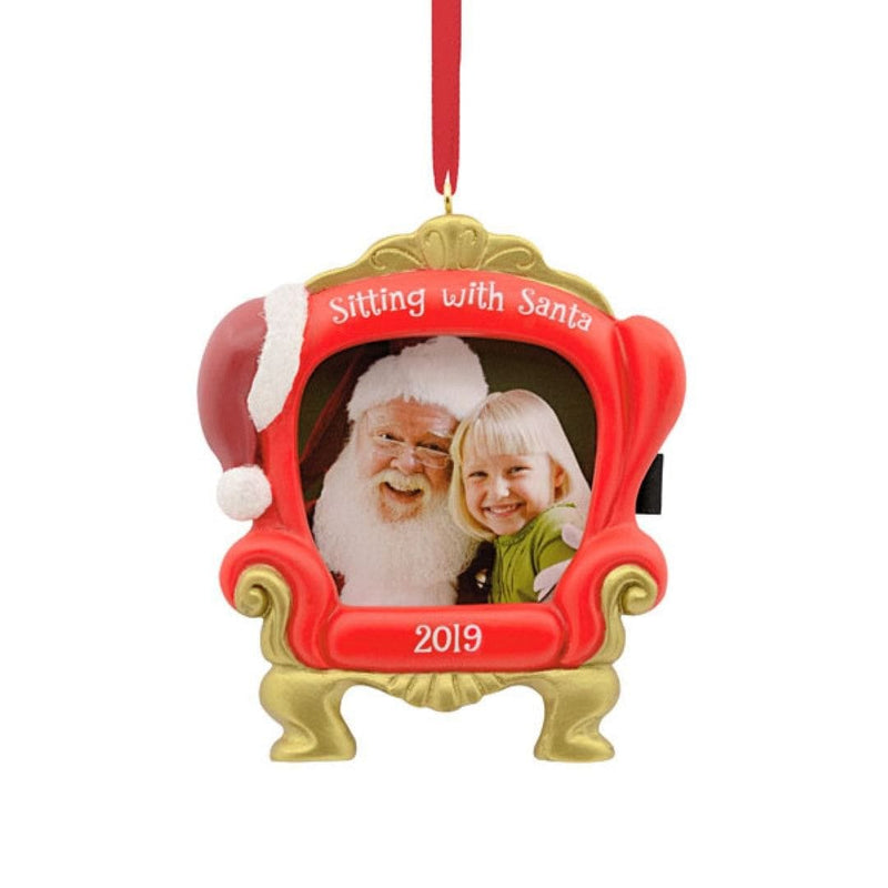Hallmark Sitting with Santa Photo Holder Dated 2019 Ornament - Shelburne Country Store
