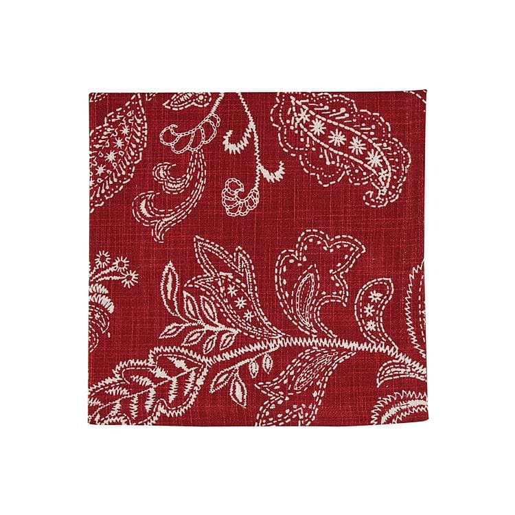 Stitches Napkin - Red - Shelburne Country Store