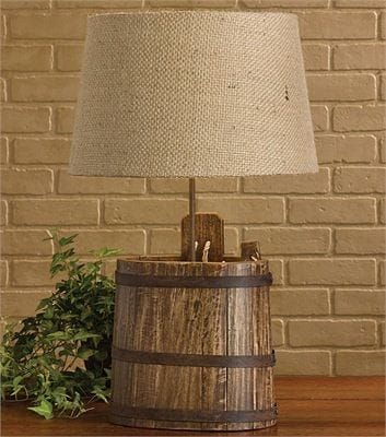 Water Bucket Lamp With Shade - Shelburne Country Store