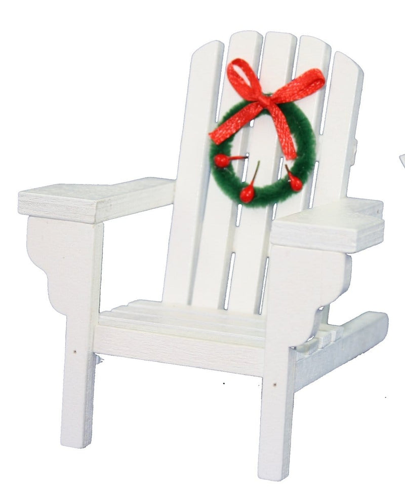Adirondak Chair Ornament - White - Shelburne Country Store