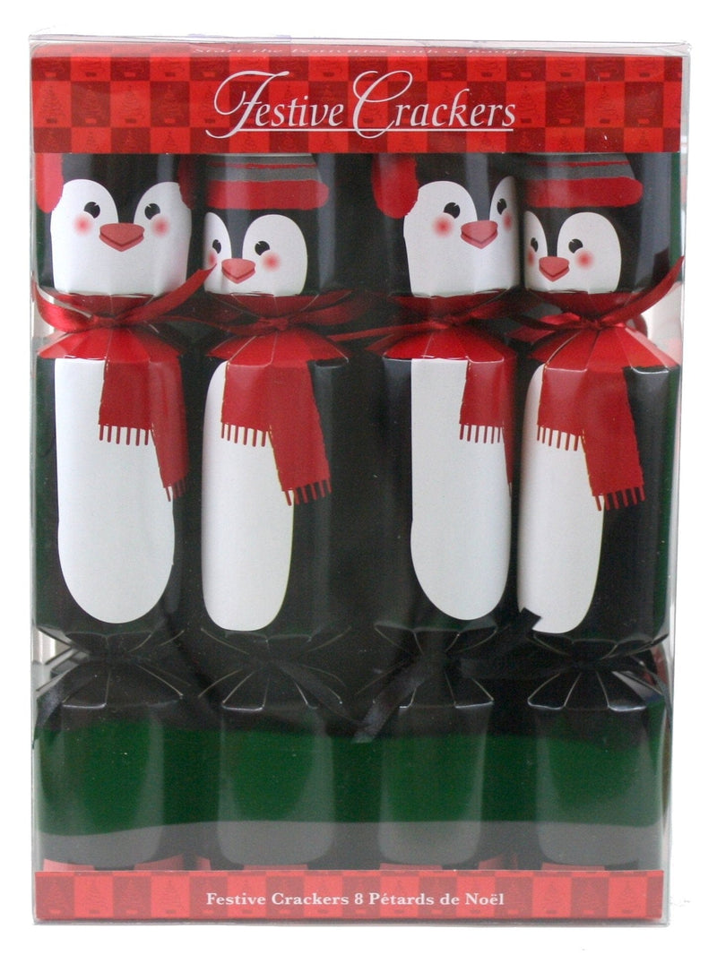 8 Count Christmas Penguins Crackers - 10 Inch - Shelburne Country Store