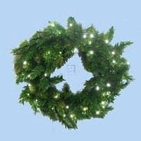 30 inch Prelit Designer Classic Green Wreath - Shelburne Country Store