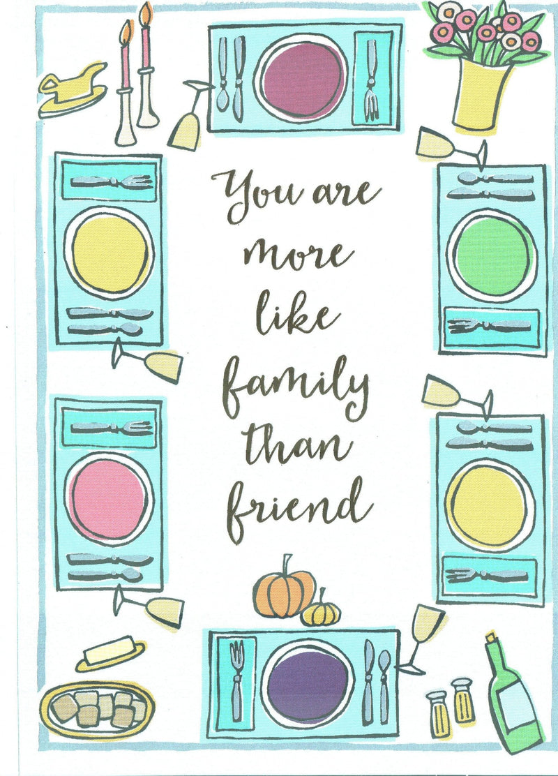 More Like Family Thanksgiving Card - Shelburne Country Store