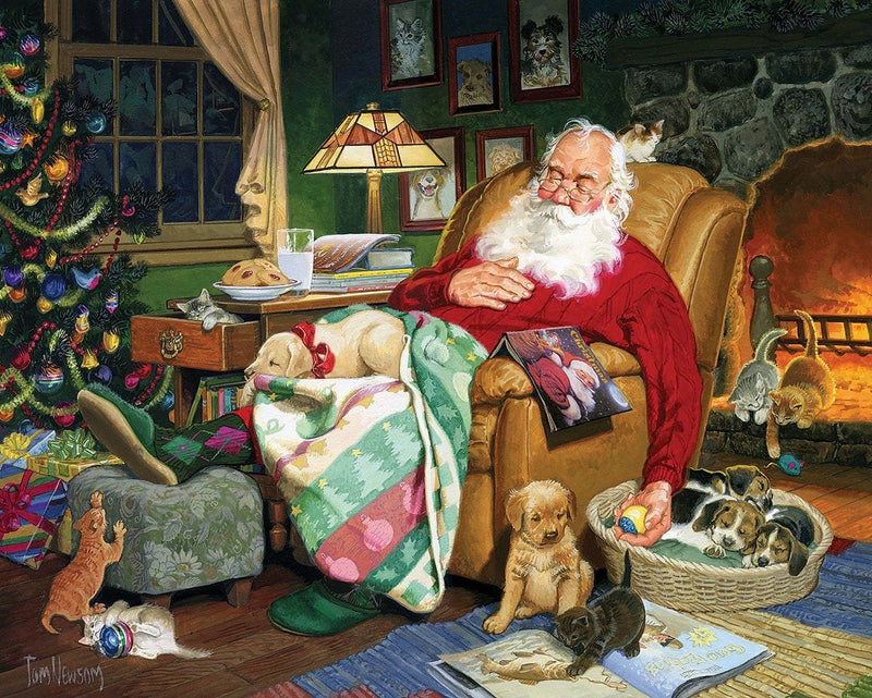 Santa's Naptime - 1000 Piece Jigsaw Puzzle - Shelburne Country Store