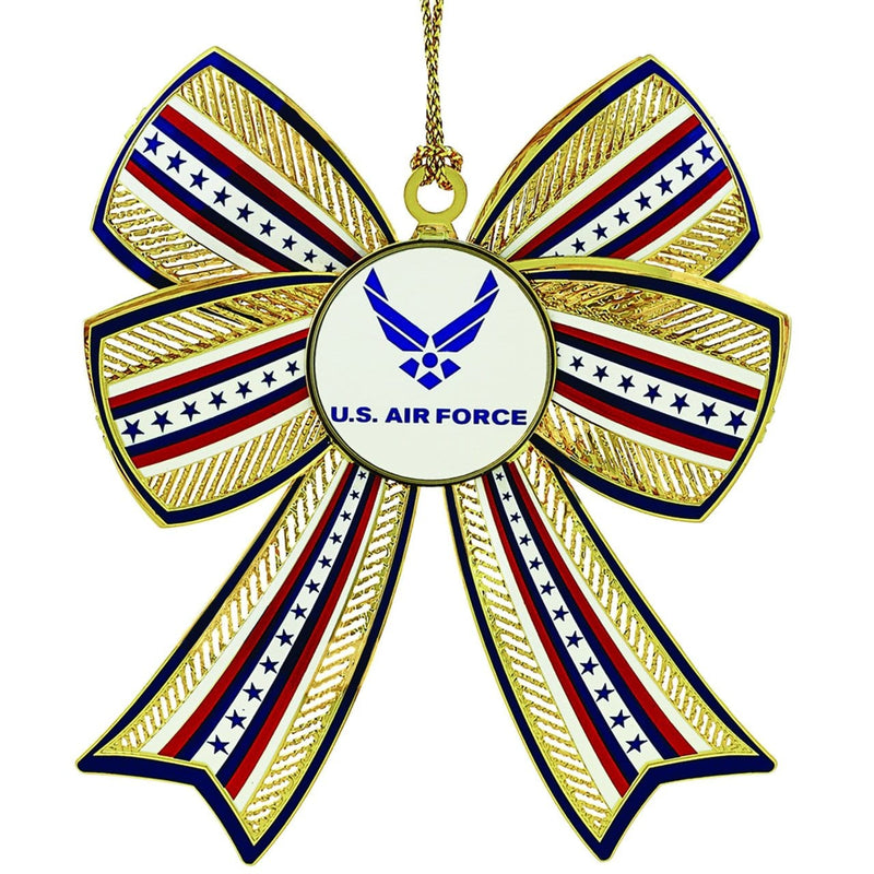 Air Force 3D Bow Ornament - Shelburne Country Store