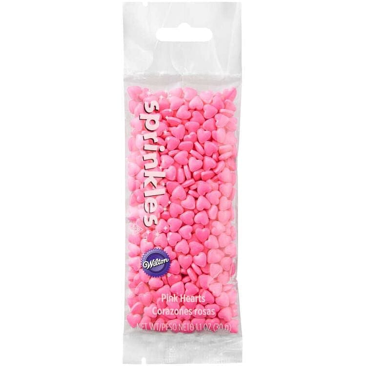 Pink Hearts Sprinkles Pouch - 1.1 oz. - Shelburne Country Store