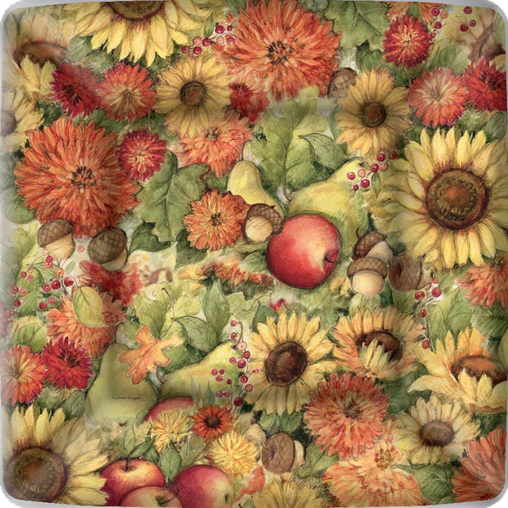 Flowers & Fruit Square Paper Dinner Plate - Shelburne Country Store