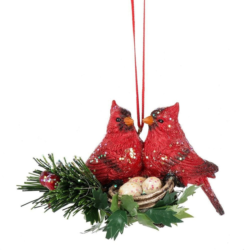 Cardinal with Nest Ornament - Shelburne Country Store