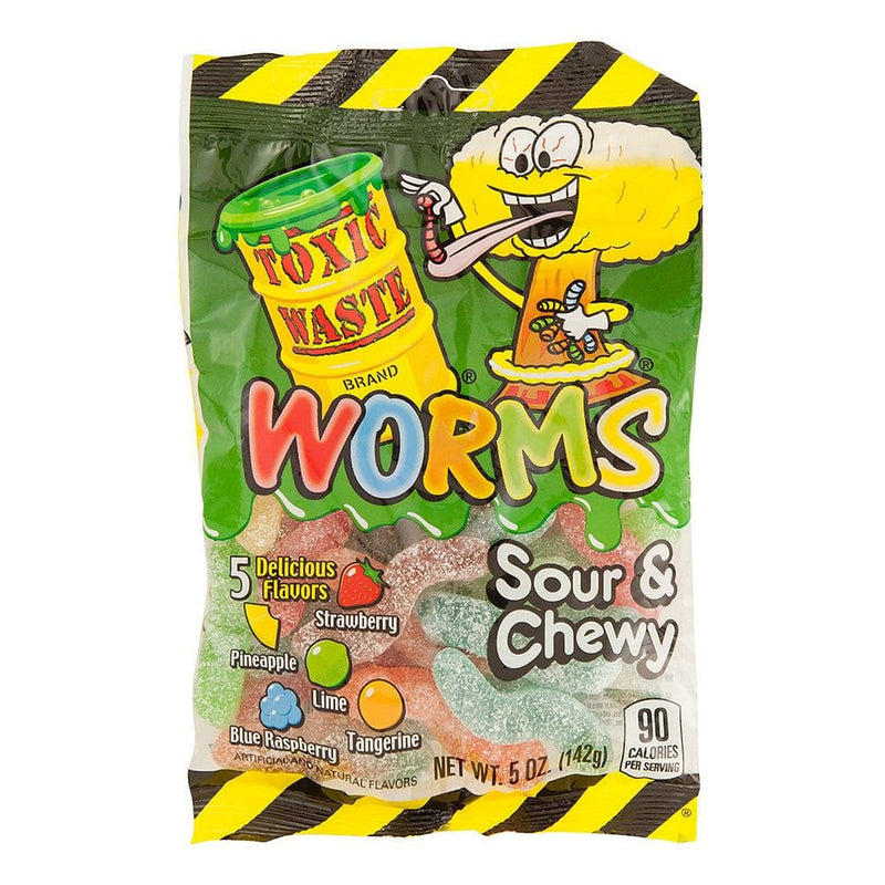 Toxic Waste Sour and Chewy Gummy Worms 5 oz - Shelburne Country Store