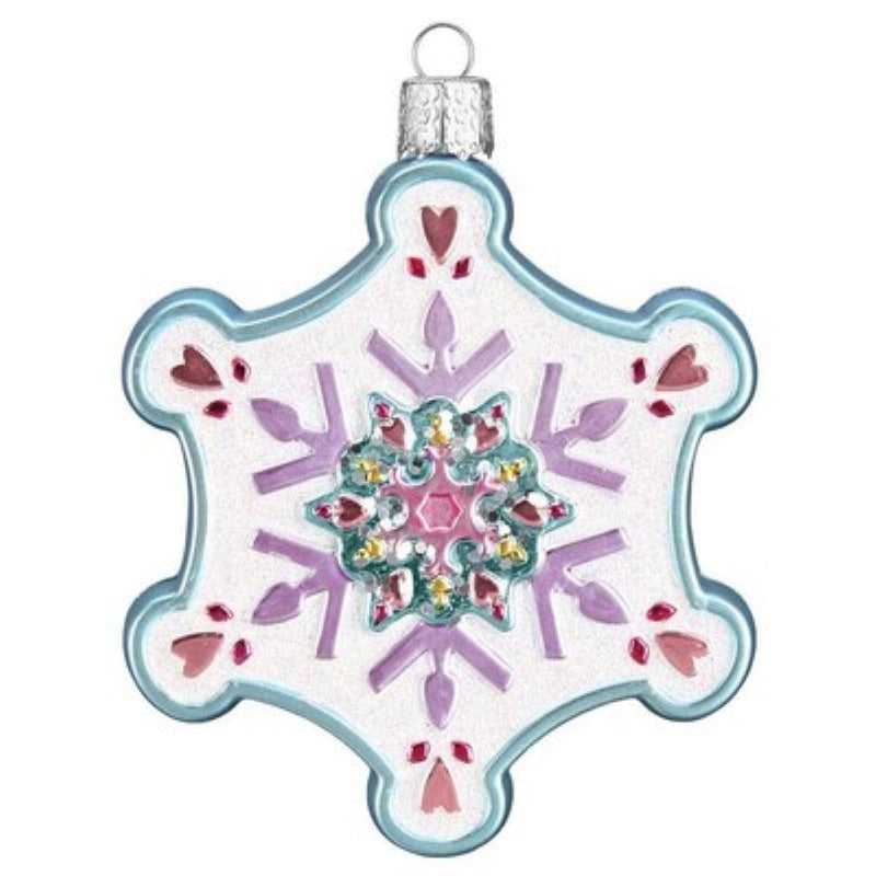 Assorted Color/Finish Ornament -  Snowflake - Shelburne Country Store