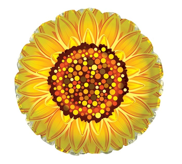 17" Graphic Sunflower Balloon - Shelburne Country Store