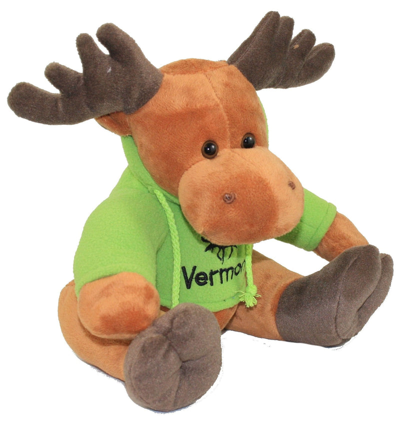 9 inch Sitting Moose With Hoodie - - Shelburne Country Store