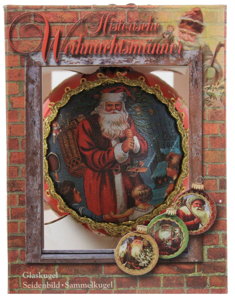 Historic Santa on Silk 2019 Ornament -  1904 Pere Noel - Shelburne Country Store
