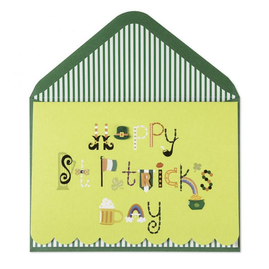 St Patty's Day Lettering  St Patrick's Day Card - Shelburne Country Store