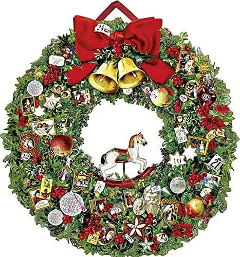 Victorian Carousel Horse Wreath Advent Calendar - Shelburne Country Store