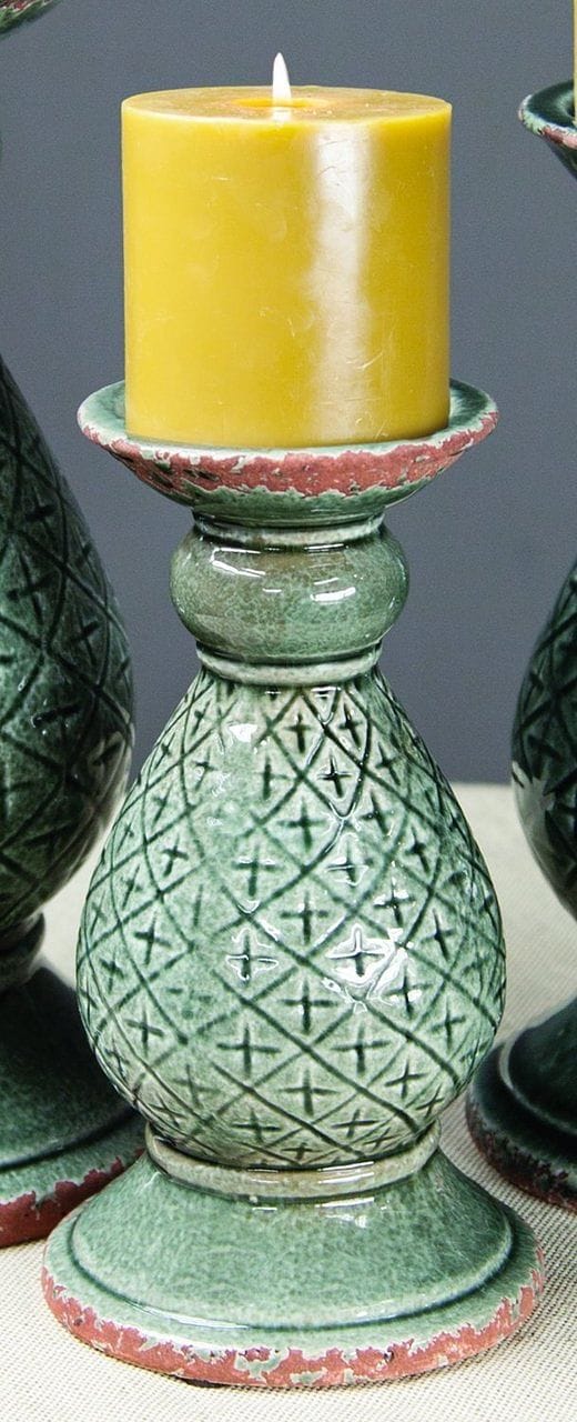 Peacock Ceramic Candle Holder - Shelburne Country Store
