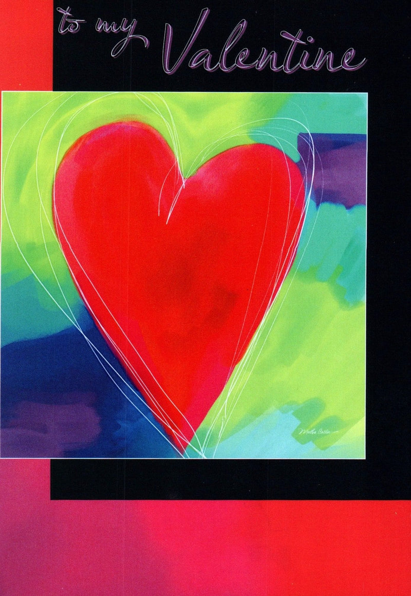 Water Color Heart Valentine's Day Card - Shelburne Country Store