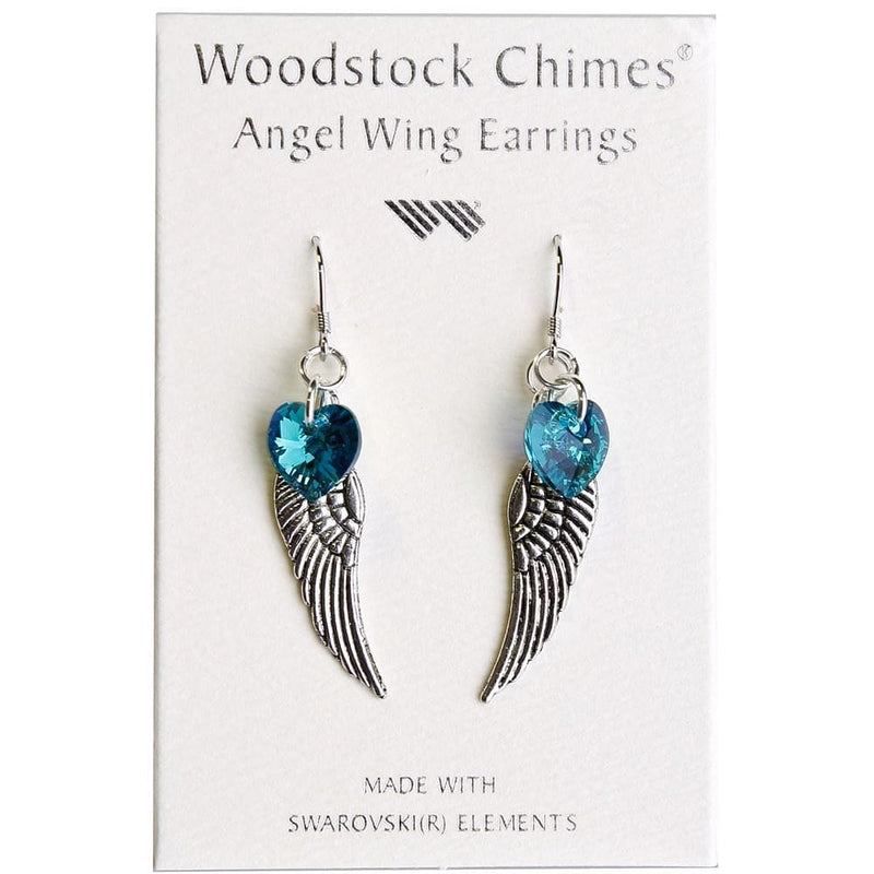 Angel Wing Earrings Blue Zircon - Shelburne Country Store