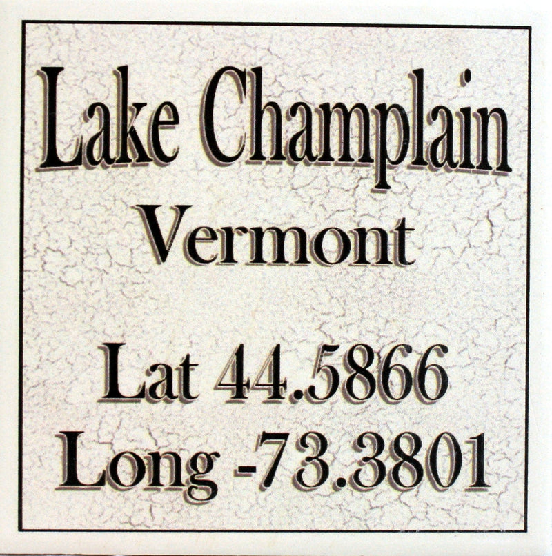 Local Towns Ceramic Coaster -  Lake Champlain - Shelburne Country Store