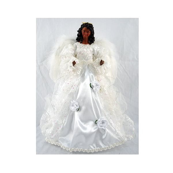 Wedding Dress African American Angel Tree Topper - Shelburne Country Store