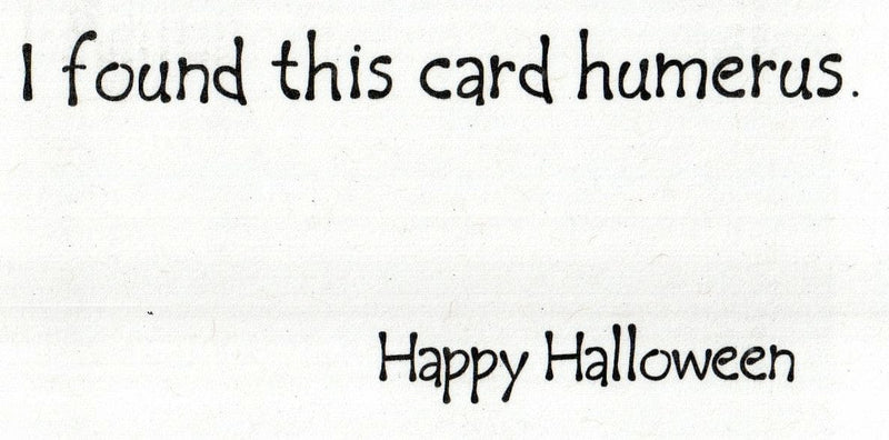 Humerus Halloween Card - Shelburne Country Store