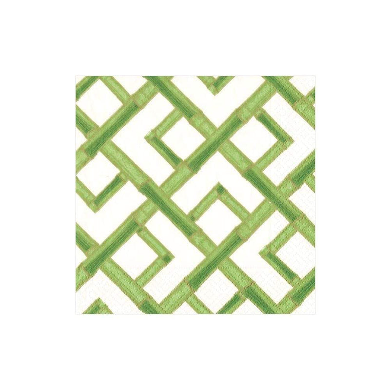 Bamboo Paper Cocktail Napkins in Green - 20 Per Package - Shelburne Country Store