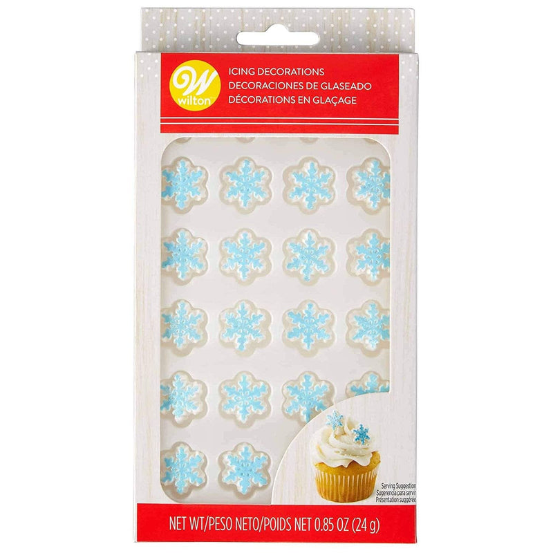 Wilton Shimmering Snowflake Royal Icing Candy Decorations - Shelburne Country Store
