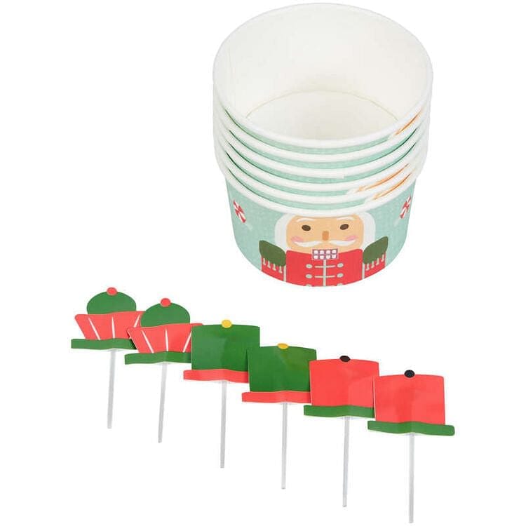 Christmas Nutcracker Treat Cup Kit - 6 Count - Shelburne Country Store