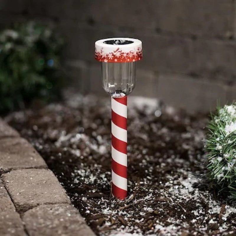 Holiday Living Candycane Solar Integrated LED Path Light - Shelburne Country Store